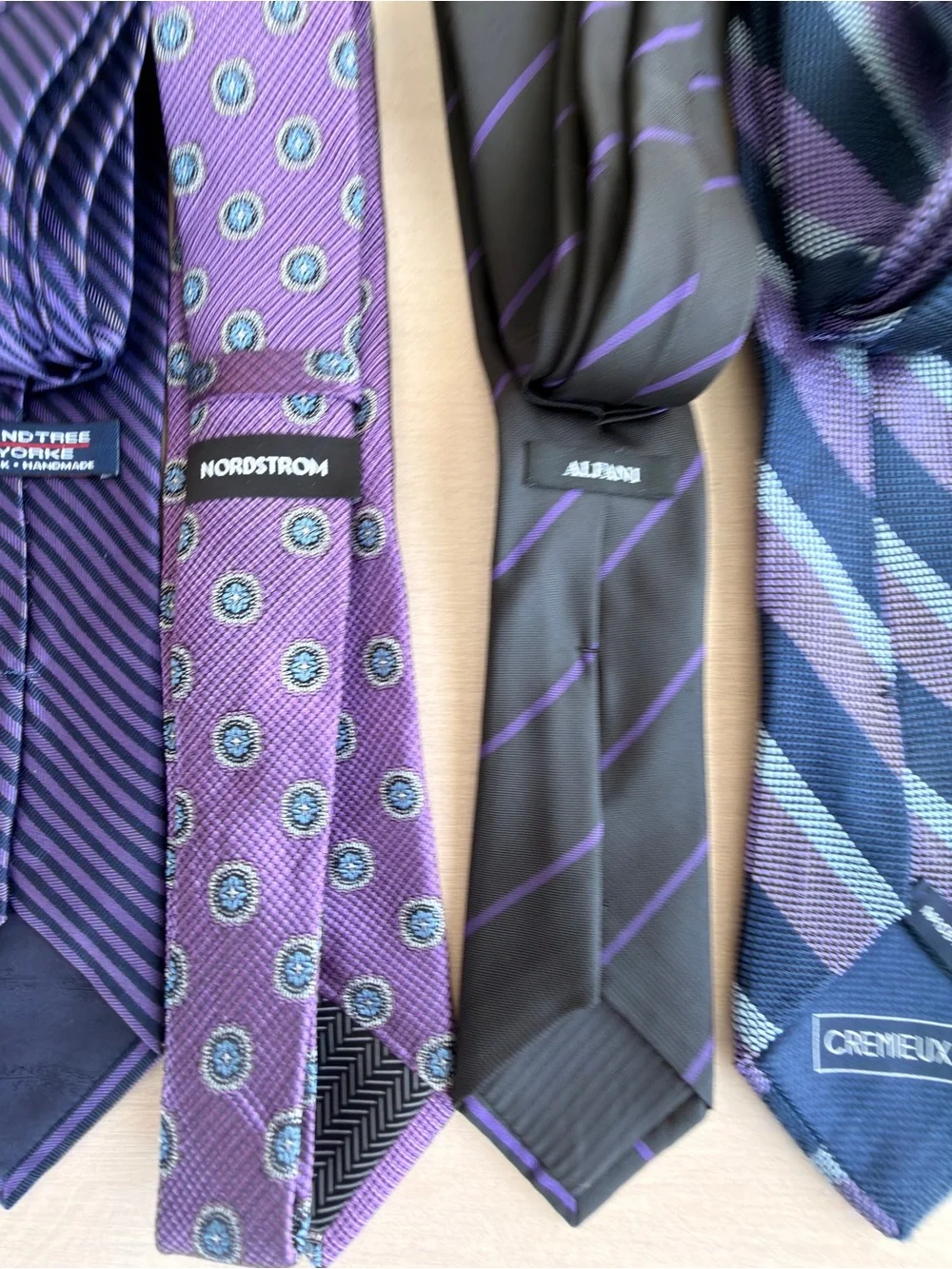 Men's Purple Patterned Ties - Classic Formal Accent